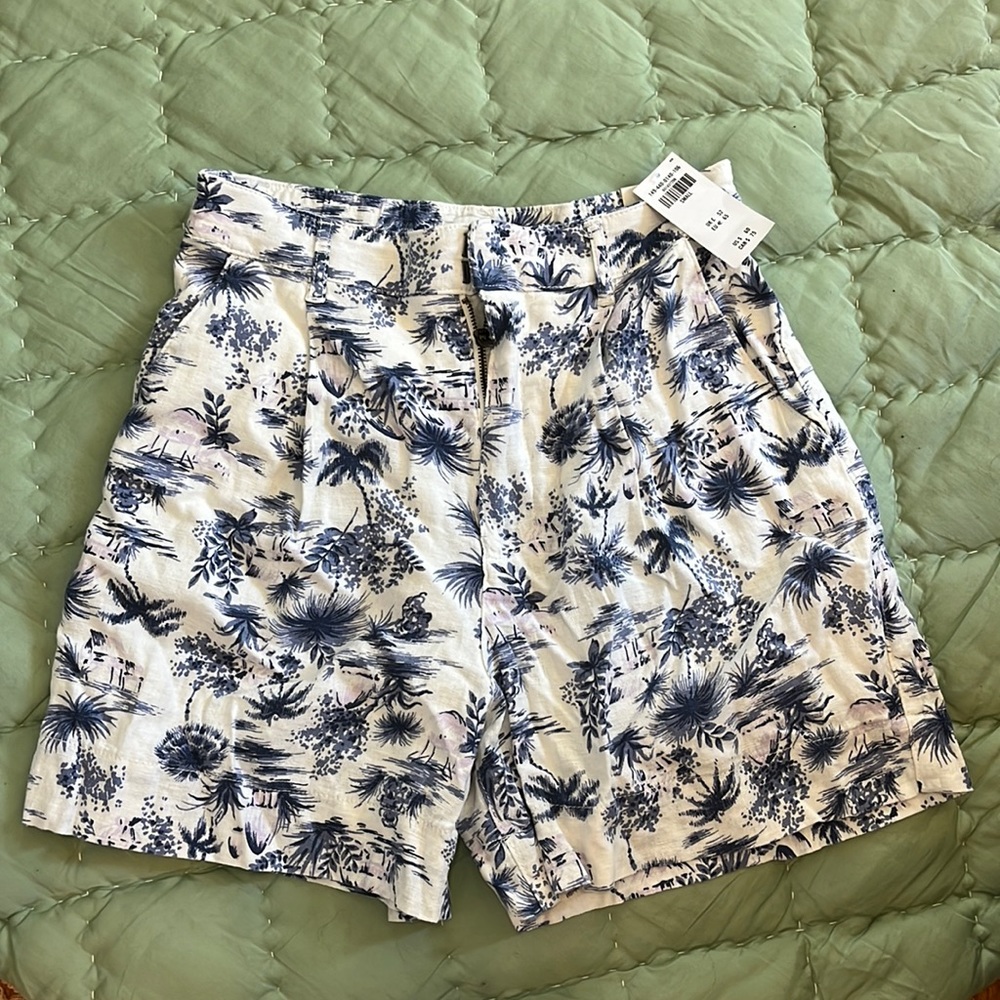 Abercrombie and Fitch Linen High Rise Shorts